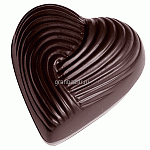 Форма д/шоколада «Сердце» (21шт); поликарбонат; H=1.1,L=3.5,B=3.3см MATFER 380145
