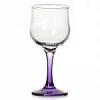 Бокал д/вина "Энжой"; стекло, ножка фиолетовая; 200мл; D=65/64, H=155мм; прозр. Pasabahce 44167/b/purple