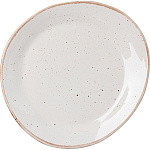Тарелка «Пунто Бьянка» фарфор, H=30, L=250, B=230 мм белый, черный Борисовская Керамика ФРФ88806051