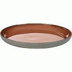 Тарелка «Даск» керамика D=270, H=30 мм серый, красный Serax B2416026