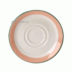 Блюдце «Рио Пинк»; фарфор; D=16.5см; белый,розов. Steelite 1532 0225