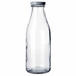 Бутылка прозрачная с крышкой 1 л, стекло, P.L. Proff Cuisine 15С253 (кор=12шт)