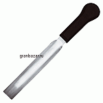Нож д/хамона; сталь,пластик; L=39/21,B=3.2см; металлич.,черный Paderno 48021-21