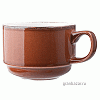 Чашка чайная «Террамеса мокка»; фарфор; 225мл; D=8,H=6,L=11см; тем.корич. Steelite 1123 0217