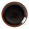 Тарелка мелкая «Кото»; фарфор; D=25см; черный,коричнев. Steelite 9109 0566