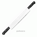 Нож  д/нарезки сыра 2ручки; сталь нерж.,пластик; L=56/33,B=5.5см; металлич.,черный MATFER 122004