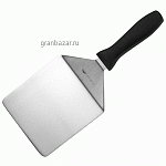 Лопатка для пиццы сталь,пластик; ,L=32/15,B=13,8см; металлич.,черный Paderno