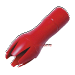 Насадка-декоратор д/сифона; пластик,металл; D=15,L=61,B=25мм; красный,металлич. Isi 2293