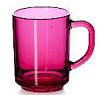 Кружка "Энжой"; стекло; 250мл; D=75, H=90мм; прозр. Pasabahce 55029/b/fuchsia