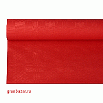 Скатерть в рулоне; бумага; L=8,B=1.2м; красный Pap Star 18598