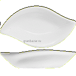 Салатник-лист «Кунстверк»; фарфор; 58мл; H=2.1,L=13.7,B=7.1см; белый KunstWerk A4023