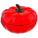 Блюдо для запекания с крышкой "томат" 500 мл. 160x160x110 мм. "Il Raccolto" (кор=18шт.) Agness 490-336