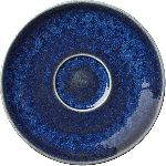 Блюдце «Визувиус Ляпис»; фарфор; D=150мм, H=20мм; синий Steelite 1201 X0042