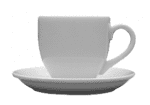 Чашка кофейная «Америка»; фарфор; 100мл; D=6.7,H=6,L=10,B=6.7см; белый Lubiana 170
