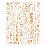 Упаковочная бумага Parole оранжевая, 280х340 мм, 1000 шт/уп, жиростойкий пергамент, Garcia de Pou 229.40