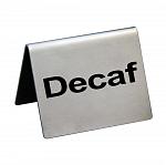 Табличка "Decaf" 50х40 мм, сталь, P.L. Proff Cuisine TS-DE